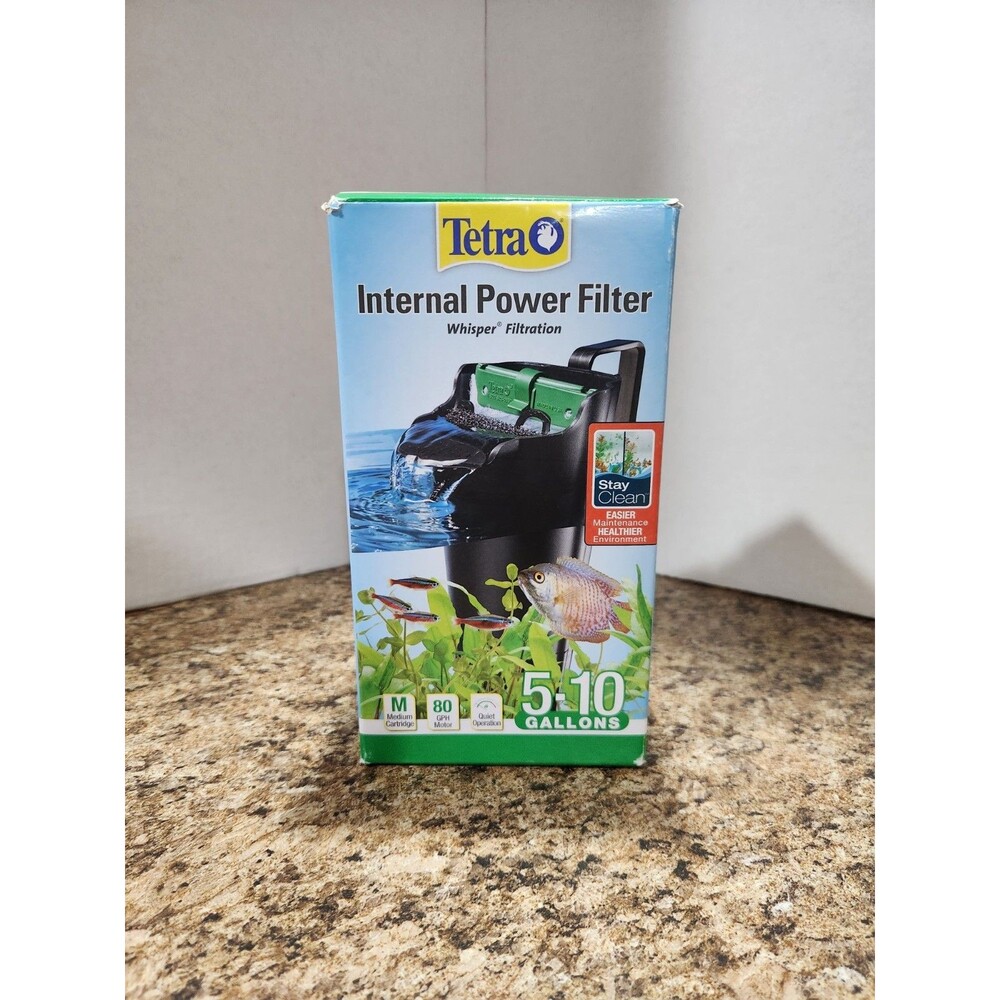 Tetra Whisper Internal Power Filter 80 GPH 5-10 Gal Freshwater Tanks NEW